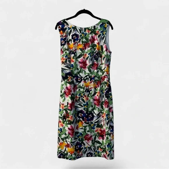 APT 9 Floral Sheath Dress Garden Party Wedding Easter Career Spring-Size 10 - Picture 7 of 9